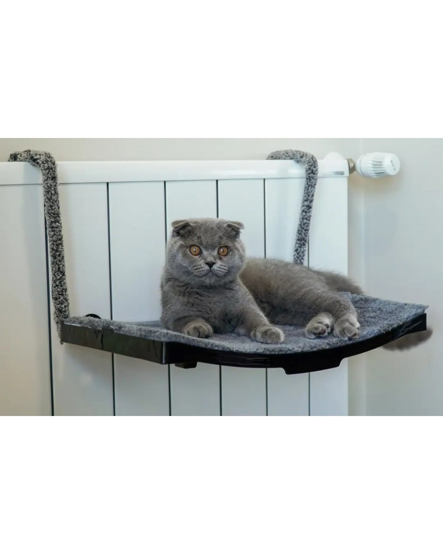 Kalorifer İçin Plastik Kedi Yatağı  (Siyah)