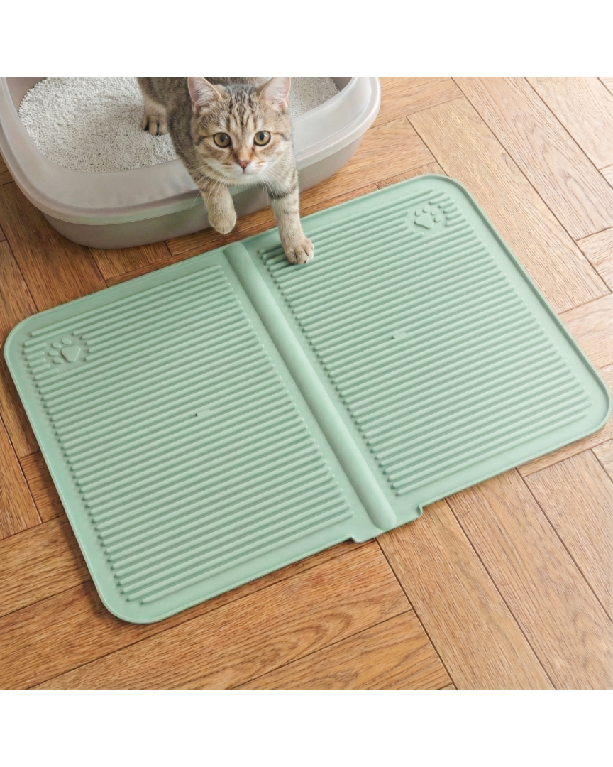 Kum ve Mama Matı Silikon -yeşil