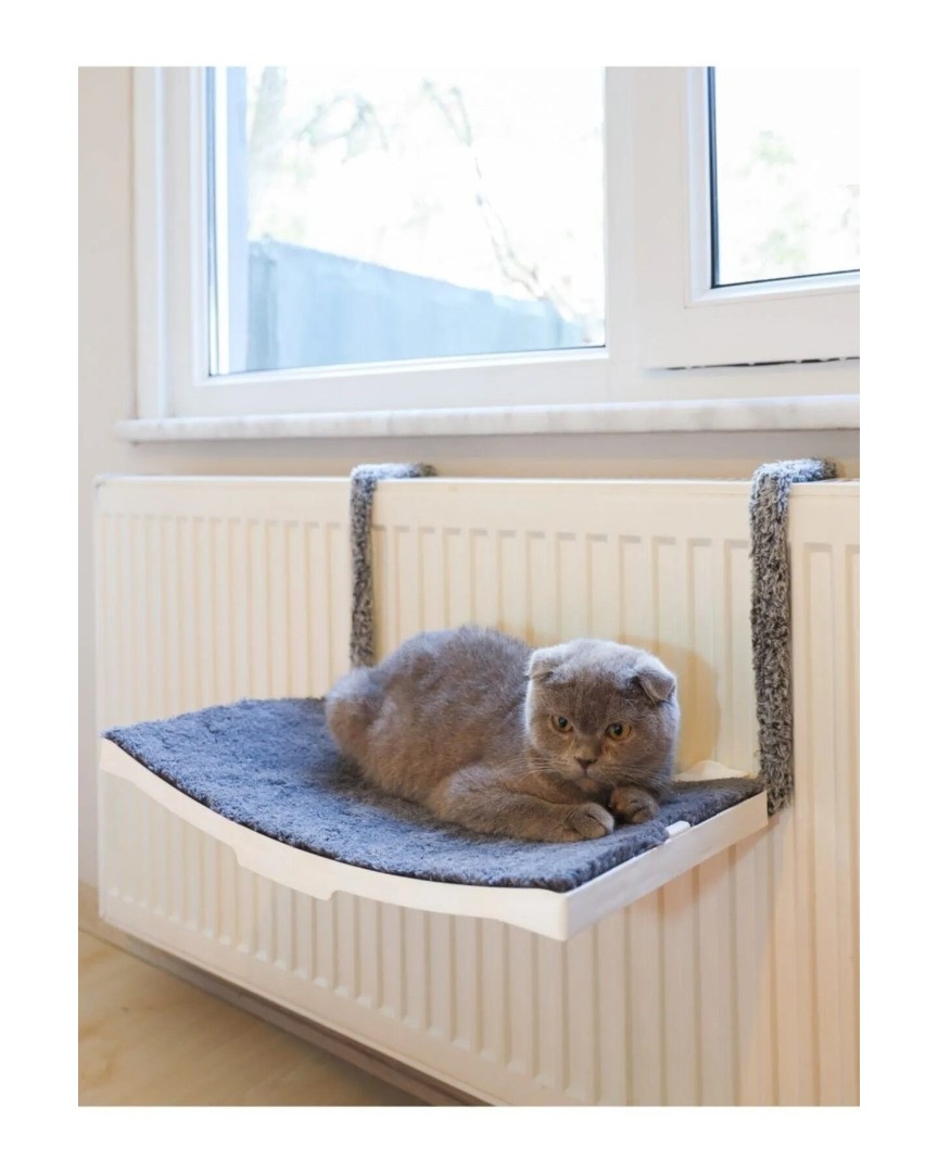 Kalorifer İçin Plastik Kedi Yatağı  (Beyaz) 