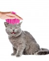 Yumuşak Silikon Uçlu Kedi ve Köpek Tarağı – Kullanımı Kolay Silikon Taraklar, Kedi Silikon Tarak Masaj Tarağı Modeli, Yumuşak Dokulu Silikon Kedi Tarağı  ATAPET (Pembe)