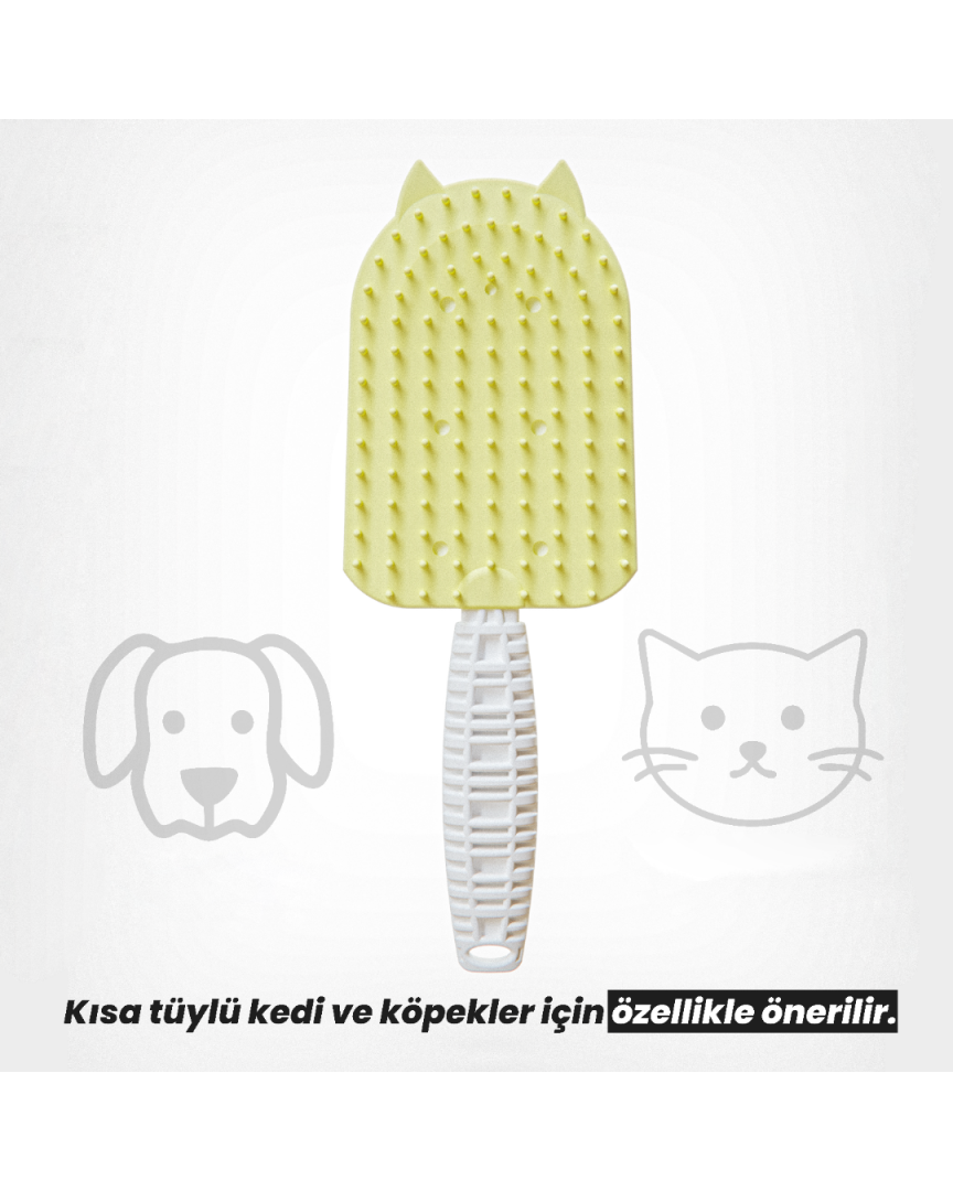 Silikon Tüy Toplayıcı Tarak - Sarı
