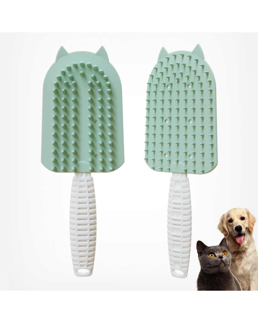 Silikon Tüy Toplayıcı Tarak -Yeşil