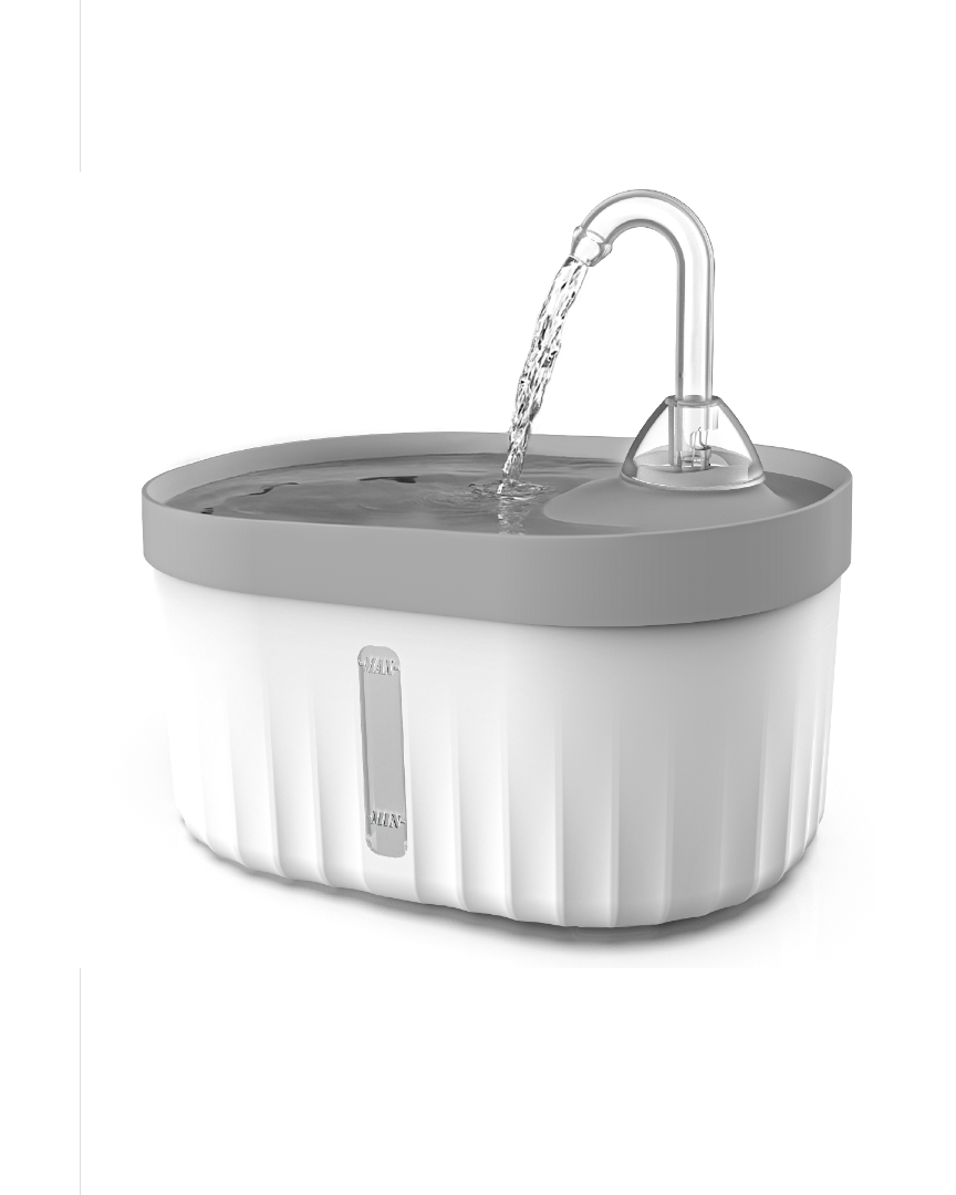 Otomatik Kedi Su Pınarı Ultra Sessiz Kedi Su Sebili 40db Usb Bağlantılı 2,3 Lt (Transparan, Standart) Aquata Ayarlanabilir Musluk Kedi Su Filtreli Kedi Su Şelalesi ATAPET