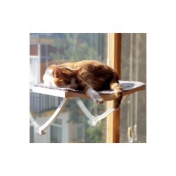 Cama Asılan Vantuzlu Plastik Kedi Yatağı  (Beyaz)