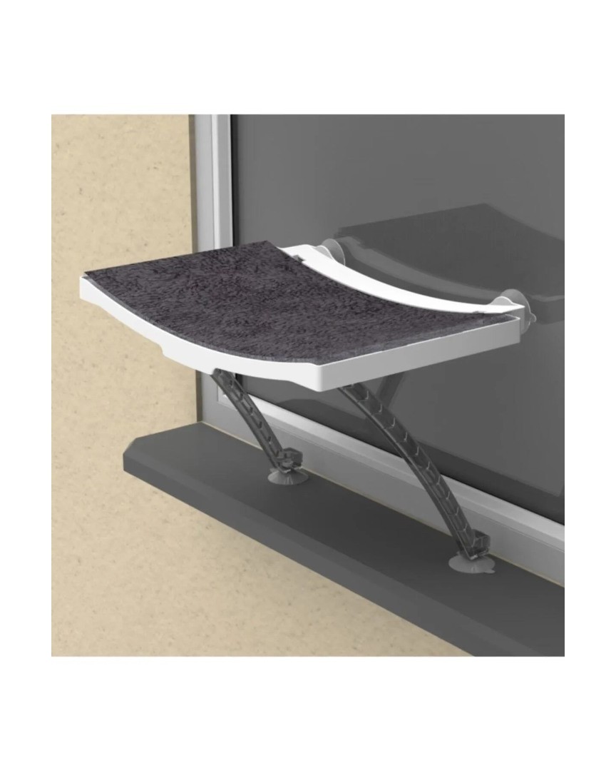 Cama Asılan Vantuzlu Plastik Kedi Yatağı (Beyaz) Cama Asılan Vantuzlu Plastik Kedi Yatağı (Beyaz)