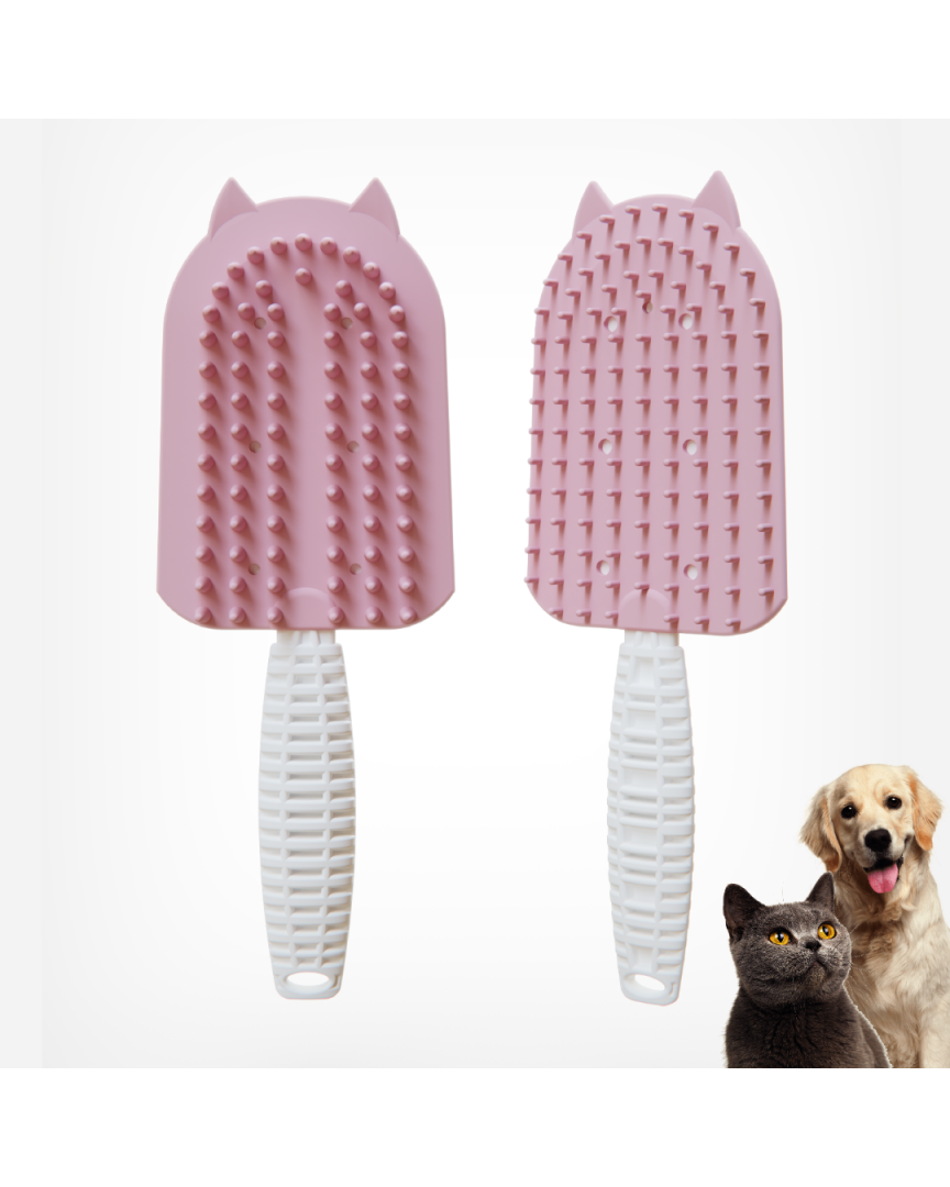 Silikon Tüy Toplayıcı Tarak - Pembe