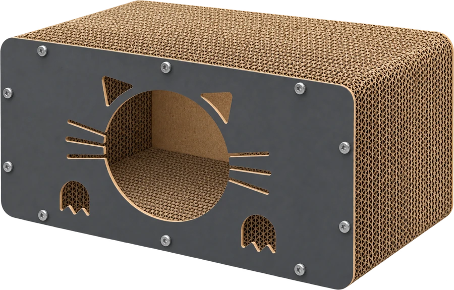 KARTON KEDİ EVİ